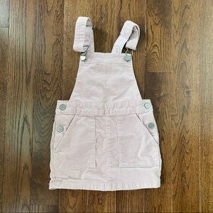 Like new! Pink corduroy overall dress